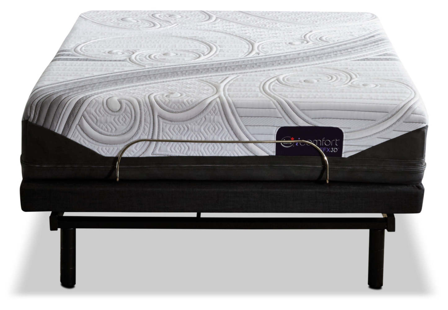 Matelas Ermano iComfort EFX3D Serta pour grand lit avec base ajustable Motion Perfect 3