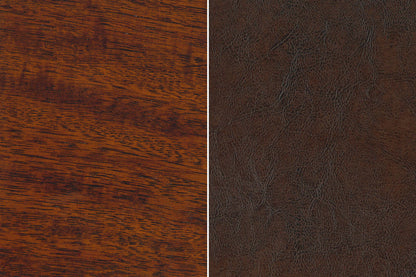 Ensemble de salle à manger Aran 7 pièces avec table de 60 po (L) et 6 chaises - brun | Ensemble de salle à manger Aran 7 pièces avec table et 6 chaises, 60 W - Marron