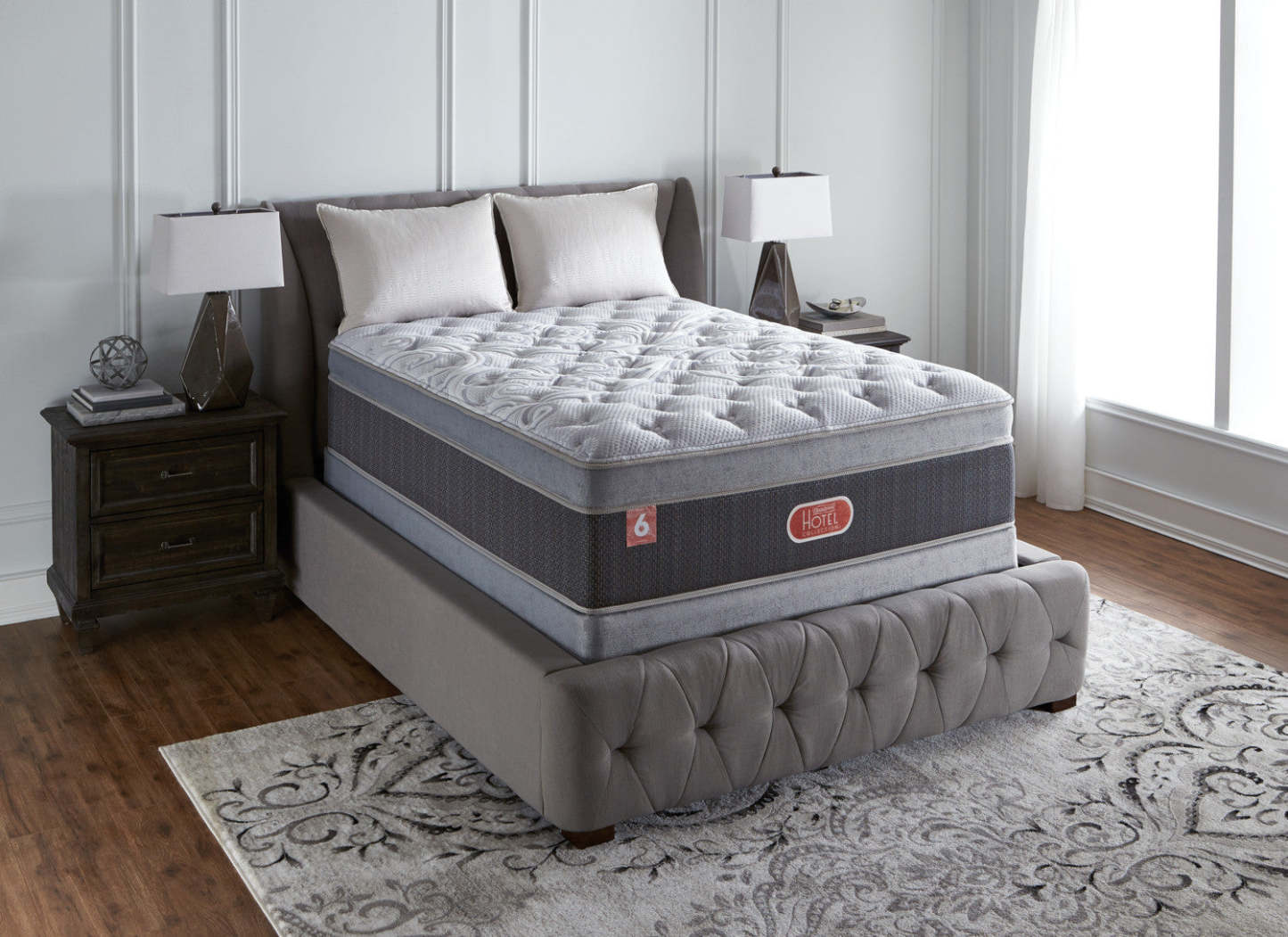 Beautyrest® Hotel Diamond 6 Plush Ultra Euro-Top Full Mattress Set|Ensemble moelleux à Euro-plateau épais Hotel Diamond 6 de Beautyrest pour lit double