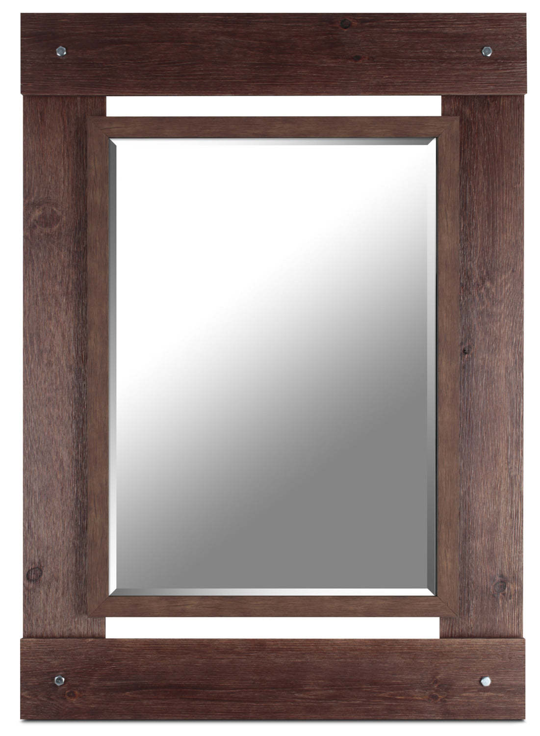 Miroir de campagne rouge français – 30 x 42,5 po | IMM118MR