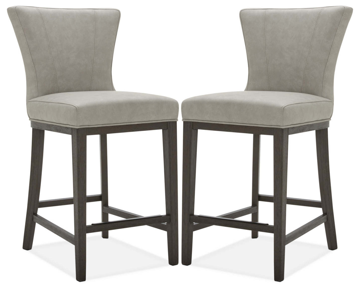 Tabouret Quinn à hauteur de comptoir, ensemble de 2 – Taupe|Tabouret Quinn de hauteur comptoir, ensemble de 2 - taupe|QUINTCSP