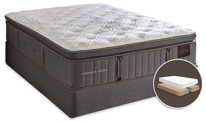 Stearns &amp; Foster Eastminster Pillow-Top Split Queen Mattress Set|Ensemble matelas à plateau-coussin divisé Eastminster de Stearns &amp; Foster pour grand lit