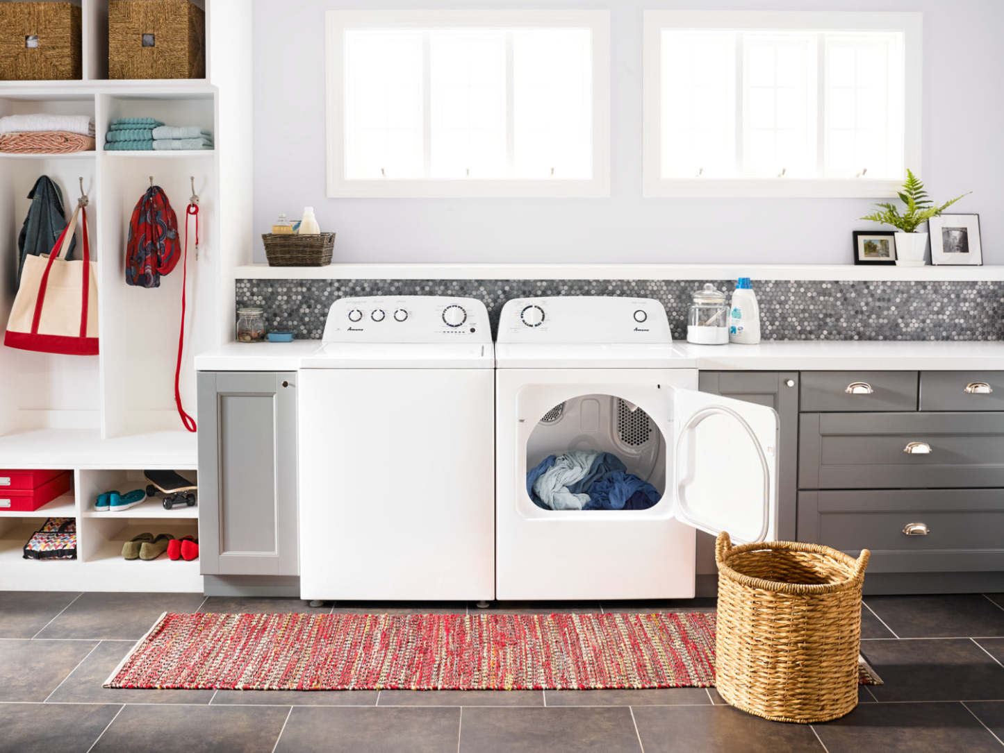 Amana 6,5 ​​Cu. Fort. Sécheuse à gaz - Blanc - NGD4655EW | Sécheuse à gaz Amana de 6,5 pi³ - blanche - NGD4655EW