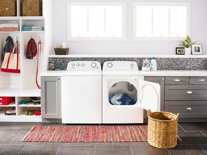 Amana 6,5 ​​Cu. Fort. Sécheuse à gaz - Blanc - NGD4655EW | Sécheuse à gaz Amana de 6,5 pi³ - blanche - NGD4655EW