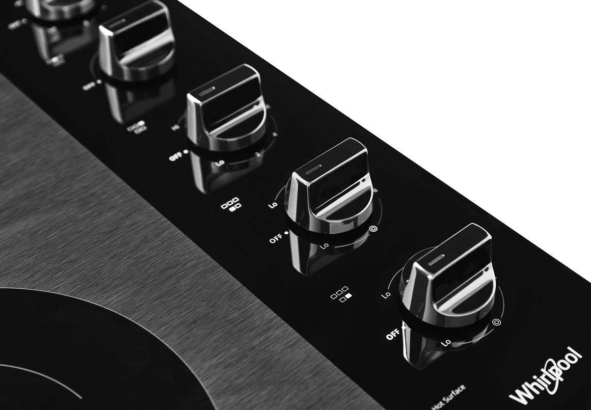 Surface de cuisson électrique Whirlpool de 30 po à 5 éléments - noire - WCE77US0HB