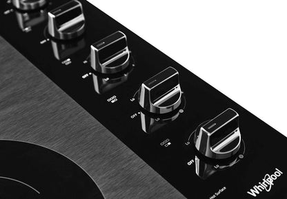 Surface de cuisson électrique Whirlpool de 30 po à 5 éléments - noire - WCE77US0HB