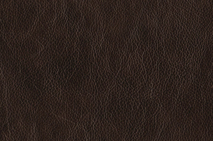 Causeuse inclinable Leo de 78 po en cuir véritable avec console de rangement - brun noyer