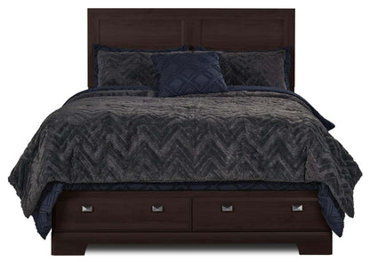 Yorkdale Brown 6-Piece Queen Storage Bedroom Package | Ensemble de chambre à coucher avec rangement Queen 6 pièces à 6 tiroirs Yorkdale - Brun
