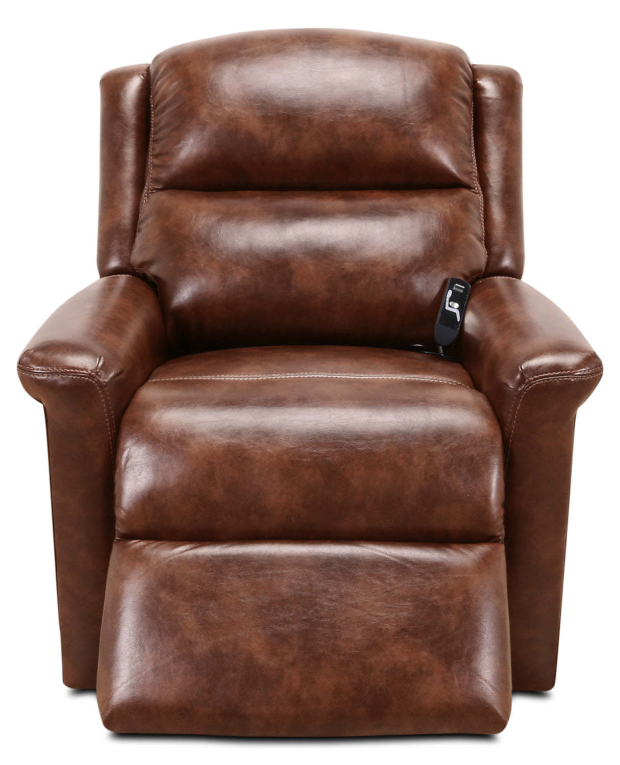 486 Leather-Look Fabric 3-Position Power Lift Chair – Mocha|Fauteuil à levage électrique en tissu simili cuir 486 à 3 positions - moka