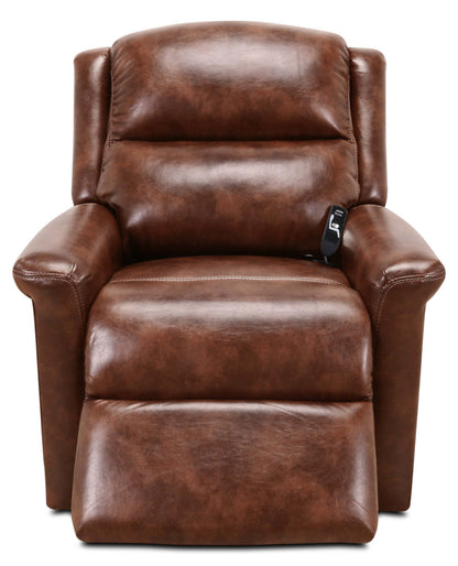 486 Leather-Look Fabric 3-Position Power Lift Chair – Mocha|Fauteuil à levage électrique en tissu simili cuir 486 à 3 positions - moka