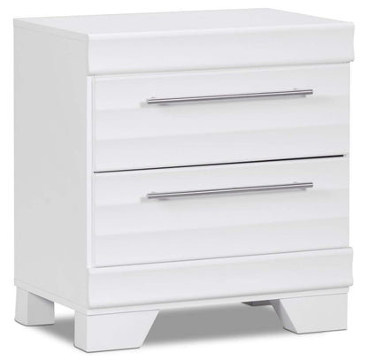 Olivia 6pc Bedroom Set with Storage Bed, Dresser, Mirror & Nightstand, Made in Canada, White - Full Size | Ensemble de chambre à coucher Olivia 6 pièces avec lit de rangement, commode, miroir et table de nuit, fabriqué au Canada, blanc - taille complète