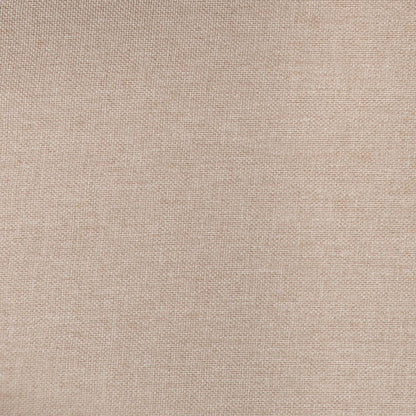 Chaise de salle à manger à dossier à oreilles York avec tissu d'apparence lin, capitonné à boutons - Taupe | Chaise de salle à manger York à oreilles en tissu d'apparence lin avec capitonnage - taupe