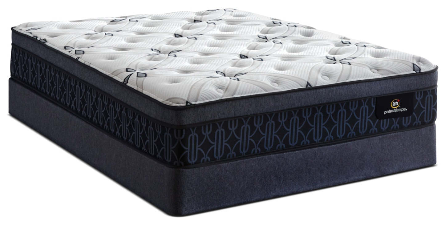 Serta Perfect Sleeper® Watson Firm Euro-Top Low-Profile Split Queen Mattress Set|Ensemble matelas ferme Euro-plateau divisé profil bas Watson Perfect Sleeper Serta pour grand lit