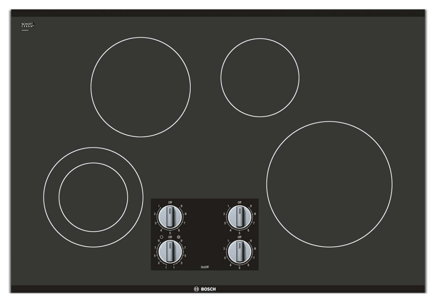 Bosch 500 Series 30 4-Burner Electric Cooktop – NEM5066UC|Surface de cuisson électrique Bosch de série 500 de 30 po à 4 brûleurs - NEM5066UC|NEM5066UC