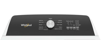 Laveuse à chargement par le haut de 5,2 pi3 avec robinet intégré et sécheuse électrique de 7 pi3 de Whirlpool | WHTL525C