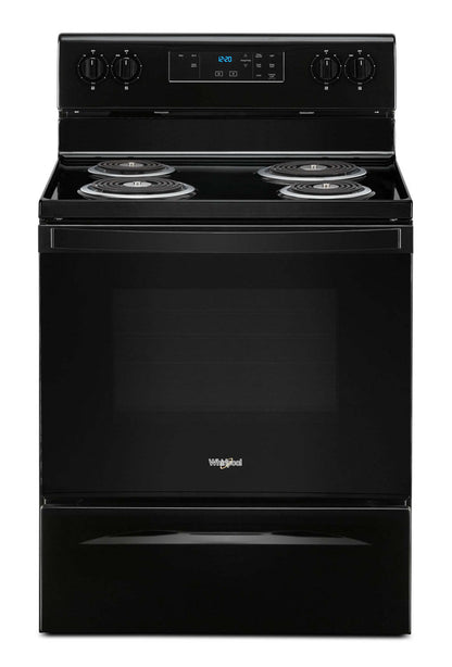Cuisinière électrique Whirlpool de 4,8 pi³ - noire - YWFC150M0JB | Bain à remous 4,8 Cu. Fort. Cuisinière électrique - Noir - YWFC150M0JB