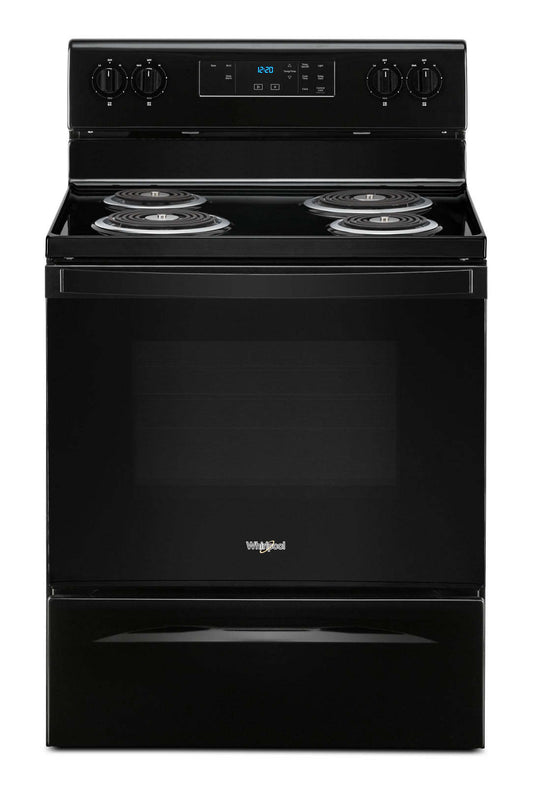 Cuisinière électrique Whirlpool de 4,8 pi³ - noire - YWFC150M0JB | Bain à remous 4,8 Cu. Fort. Cuisinière électrique - Noir - YWFC150M0JB