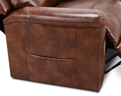 486 Leather-Look Fabric 3-Position Power Lift Chair – Mocha|Fauteuil à levage électrique en tissu simili cuir 486 à 3 positions - moka