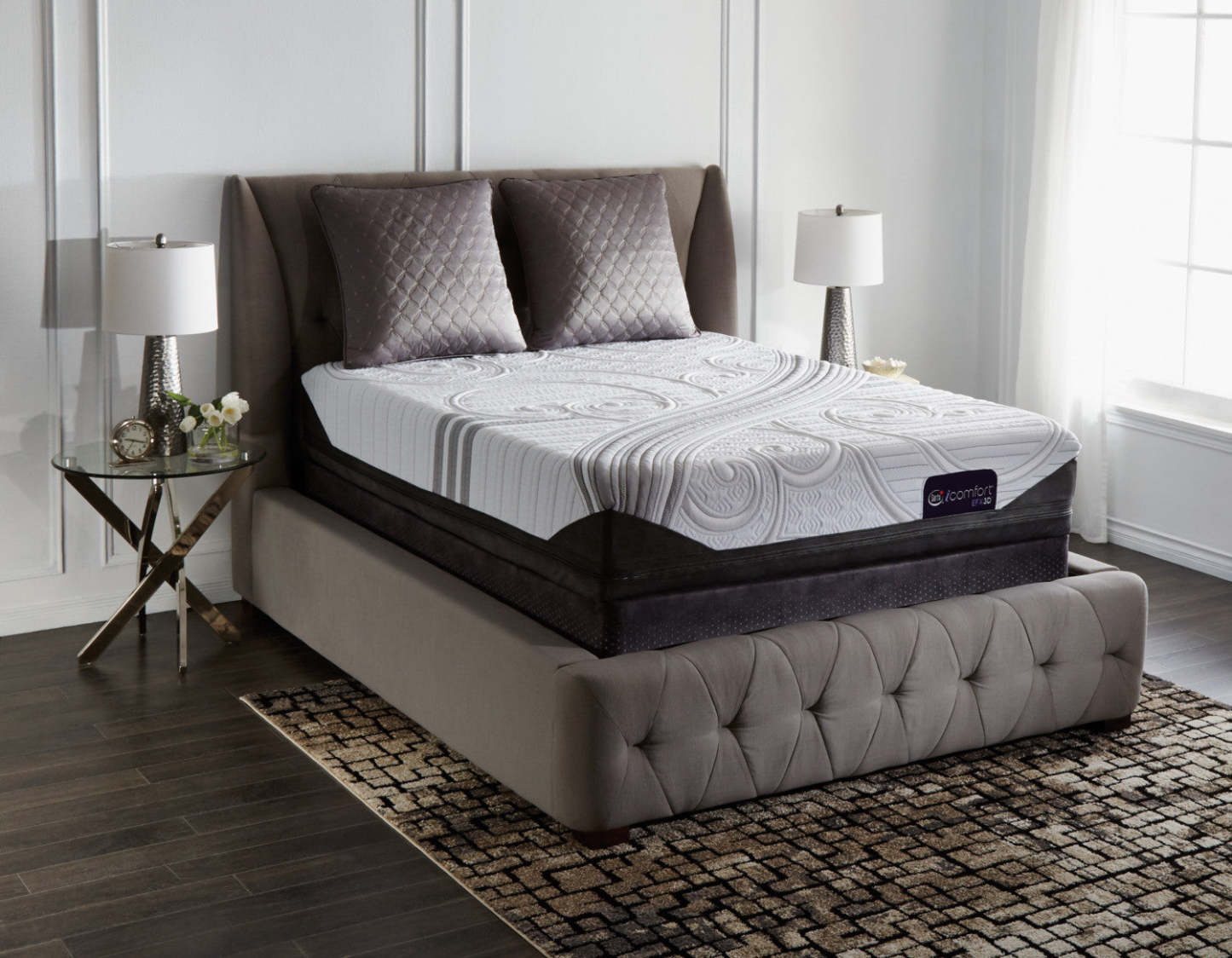 Ensemble matelas Serta iComfort® EFX3D Ermano Queen | Ensemble matelas Ermano iComfort EFX3D de Serta pour grand lit