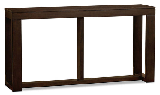 Watson 67 Contemporary Sofa Table - Dark Brown Wood|Table de salon contemporaine Watson de 67 po - bois brun foncé