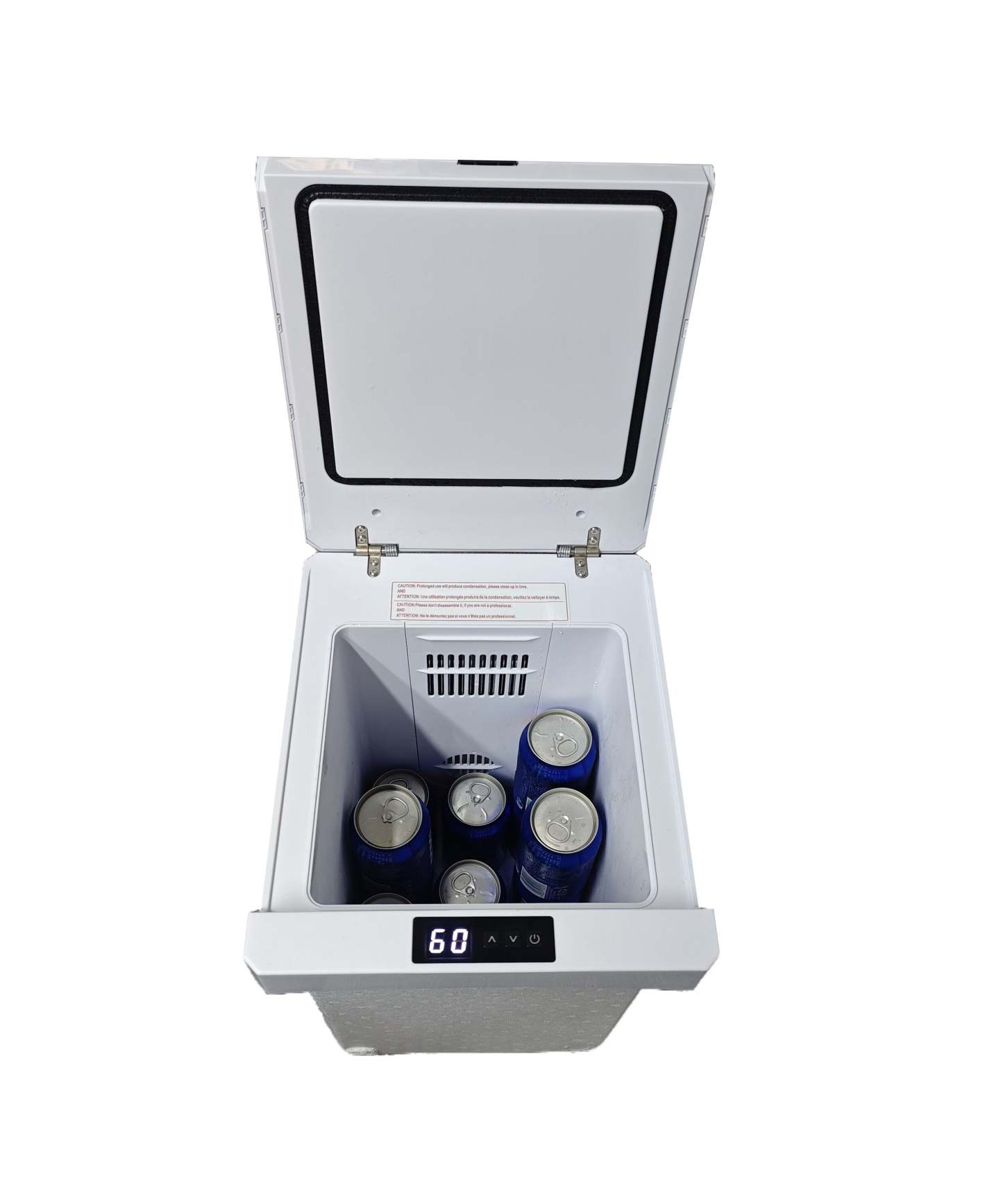 Canapé sectionnel à inclinaison électrique Zen 3 pièces en similicuir avec massage et 2 consoles avec réfrigérateur - abricot