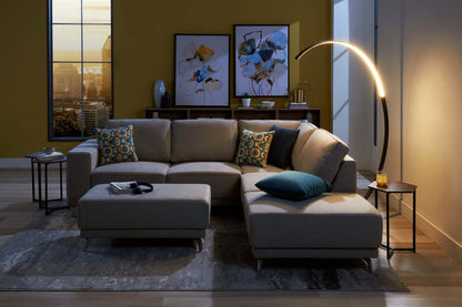 Lampadaire LED Zeus 72 Noir Mat|Lampe à pied Zeus de 72 po noir mat à DEL