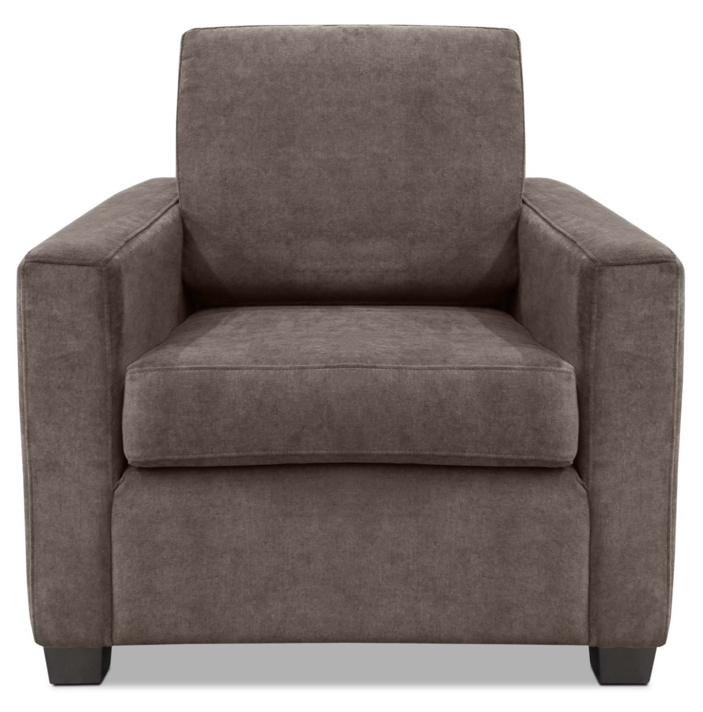 Fauteuil Becca en chenille - anthracite