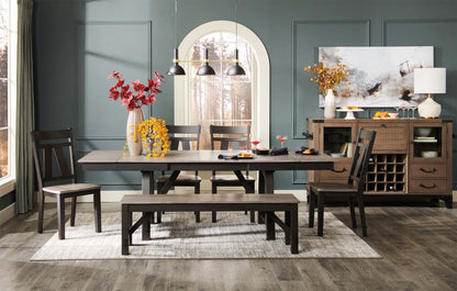 Banc de salle à manger Zao, mélamine, 60 W - Marron | Banc de salle à manger Zao de 60 po (L) en mélamine - brun