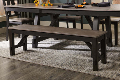 Banc de salle à manger Zao, mélamine, 60 W - Marron | Banc de salle à manger Zao de 60 po (L) en mélamine - brun