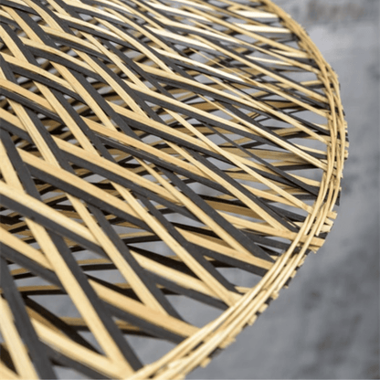 Plafonnier en bambou | Naturel/Noir