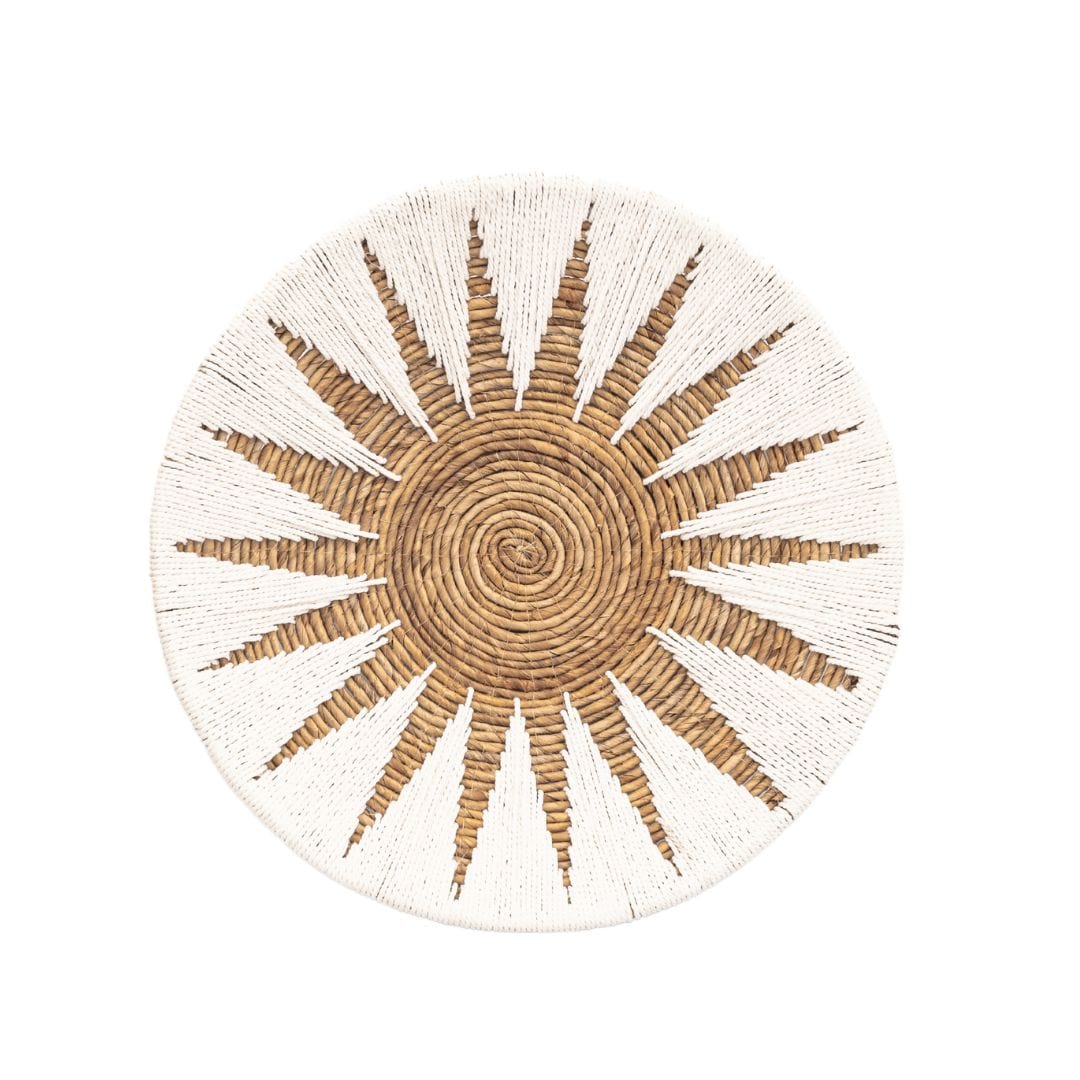 Panier mural décoratif banane | Lot de 3 | Blanc