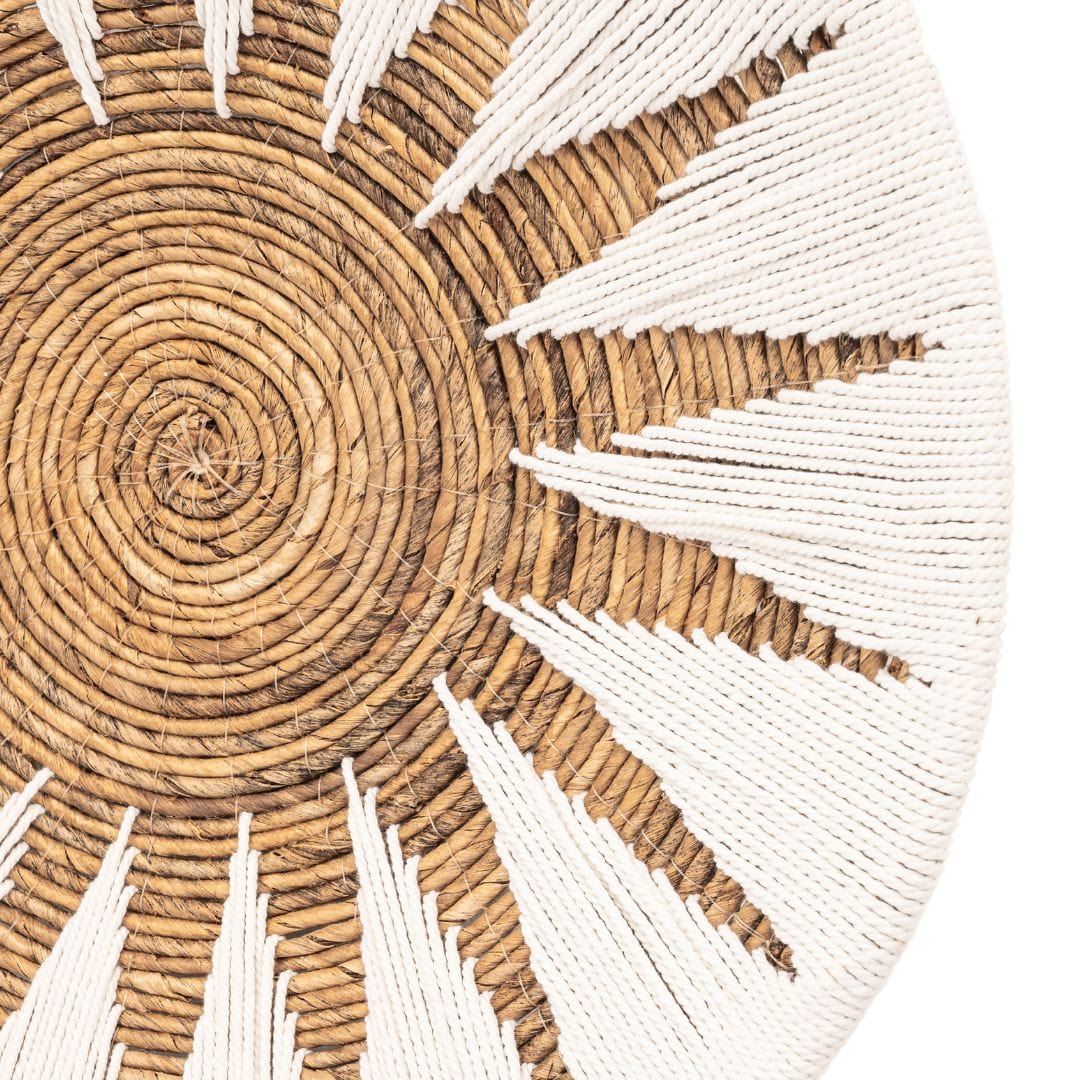 Panier mural décoratif banane | Lot de 3 | Blanc