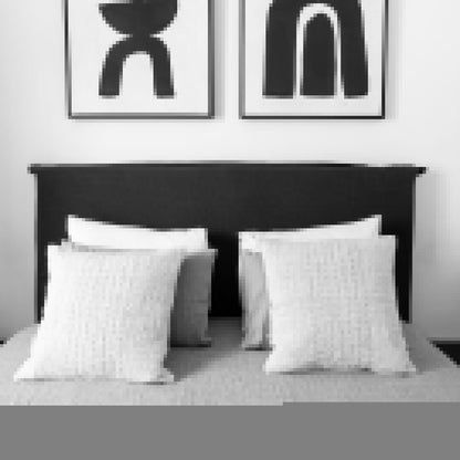 Tête de lit en lin | Noir