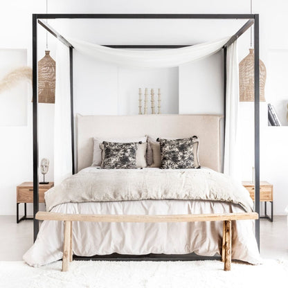 Tête de lit en lin | Naturel