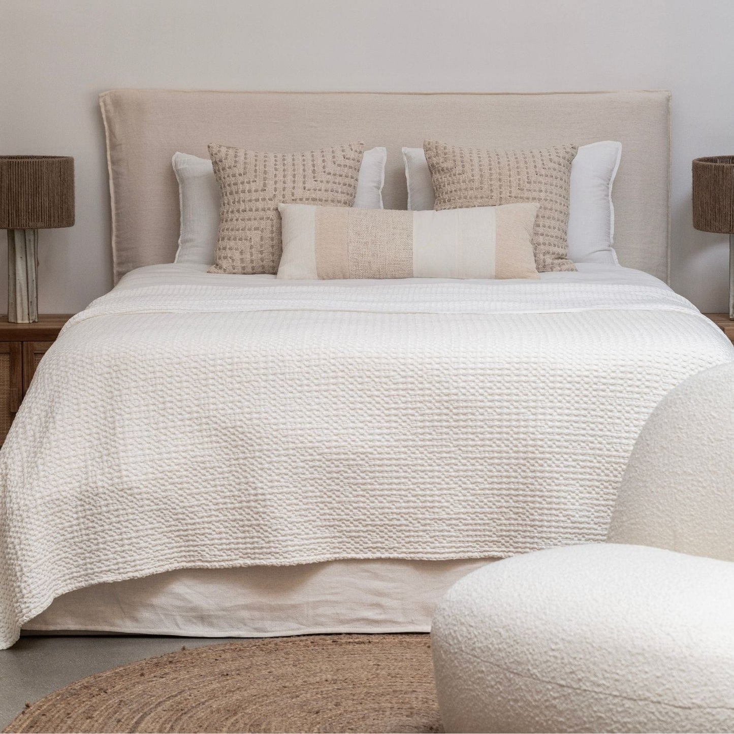 Tête de lit en lin | Naturel