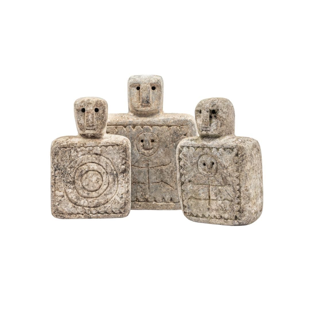 Statue en pierre Raja Sumba Symbole humain | Petit