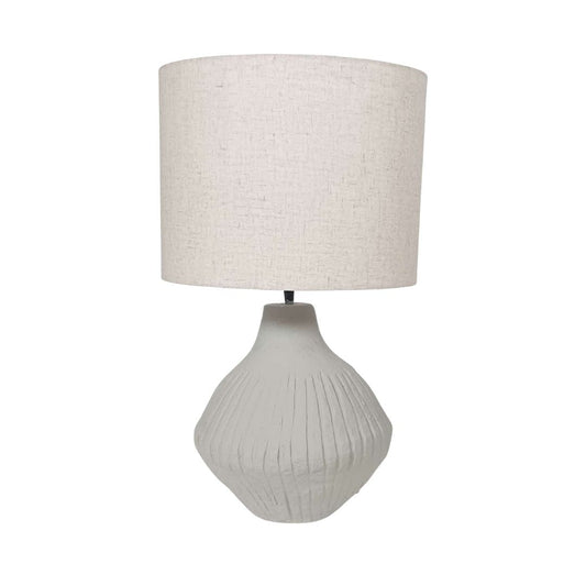 Lampe de table Tahlia en courge côtelée