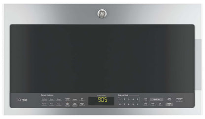 Profile 2.1 Cu. Ft. Over-the-Range Microwave with Chef Connect and 400 CFM - Stainless - PVM2188SJC | Four à micro-ondes à hotte intégrée Profile de 1,7 pi³ avec technologie Chef Connect et 400 pi³/min …