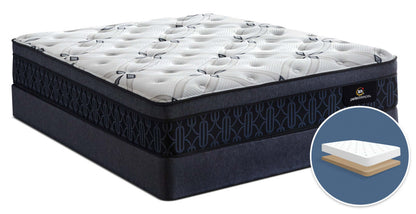 Serta Perfect Sleeper® Watson Firm Euro-Top Low-Profile Mattress Set|Ensemble matelas ferme à Euro-plateau à profil bas Watson Perfect Sleeper de Serta pour grand lit