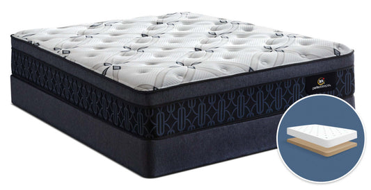 Serta Perfect Sleeper® Watson Firm Euro-Top Low-Profile Full Mattress Set|Ensemble matelas ferme à Euro-plateau à profil bas Watson Perfect Sleeper de Serta pour lit double